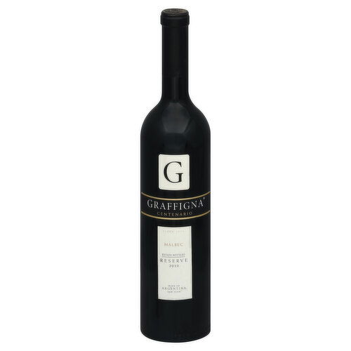 Graffigna Centenario Malbec, Reserve, 2010