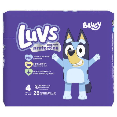 Luvs Platinum Protection Platinum Protection Baby Diapers, Size 4