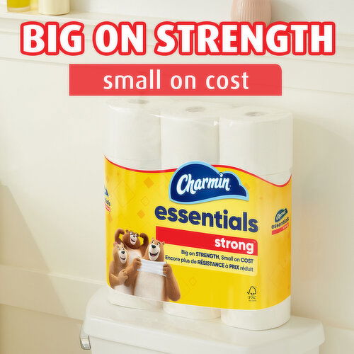 Charmin Essentials Strong Charmin Essentials Strong Toilet Paper 12 Mega Rolls