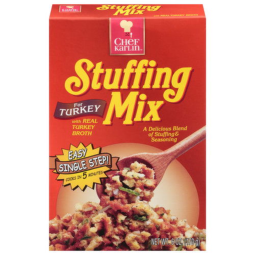Chef Karlin Stuffing Mix, for Turkey