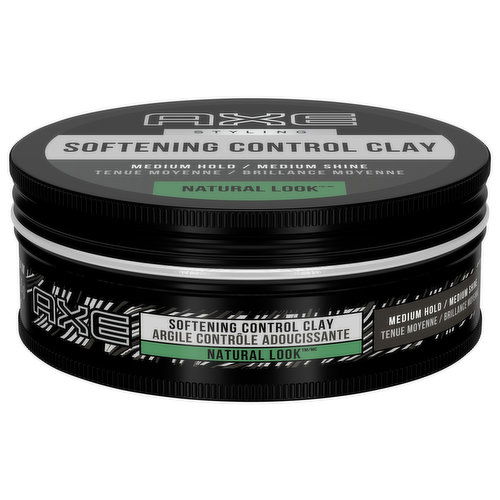 Axe Styling Softening Control Clay, Natural Look, Medium Hold / Medium Shine