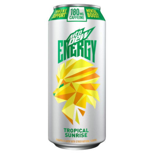 Mtn Dew Energy Energy Drink, Tropical Sunrise