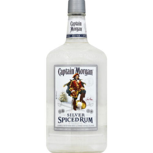 Captain Morgan Rum, Spiced, Silver