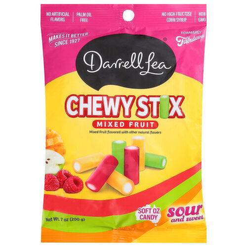 Darrell Lea Mixed Fruit Chewy Stix