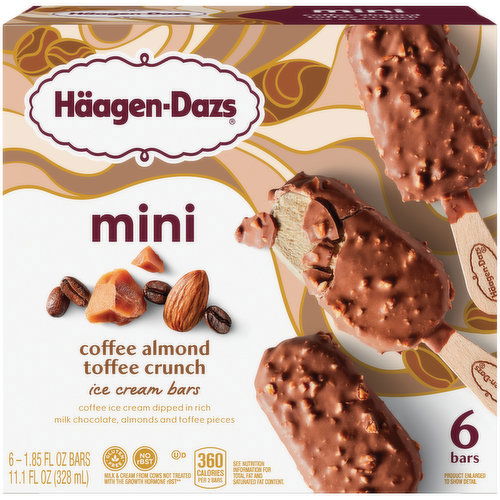 Haagen Dazs Mini Coffee Almond Crunch Mini Ice Cream Bars