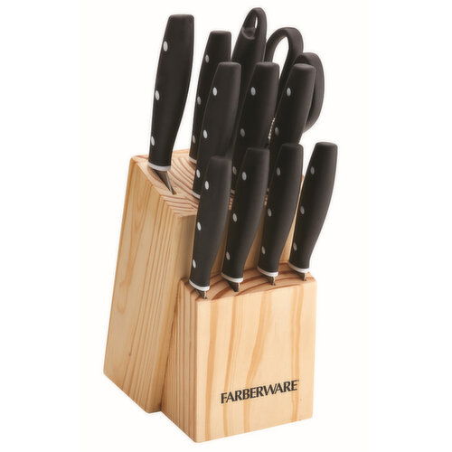 Farberware 12pc Black Cutlery Set