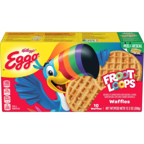 Eggo Froot Loops Frozen Waffles, Froot Loops