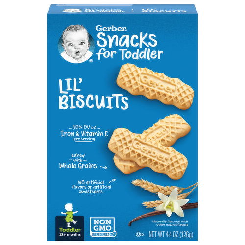 Gerber Snacks for Toddler Lil' Biscuits, Toddler (12+ Months)