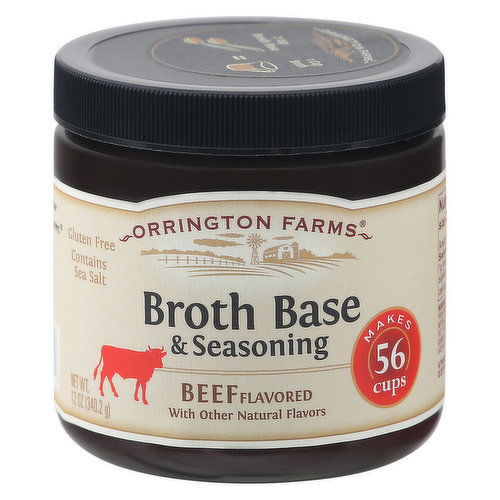 Orrington Farms Broth Base & Seasoning, Beef Flavored