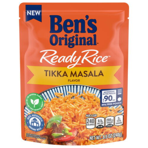 Ben's Original Ready Rice Rice, Tikka Masala Flavor