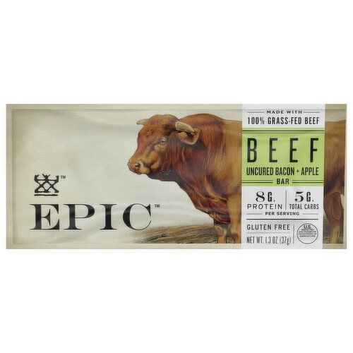 Epic Bar, Beef, Uncured Bacon + Apple