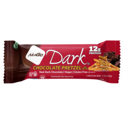 NuGo Dark Chocolate Pretzel with Sea Salt Protein Bar