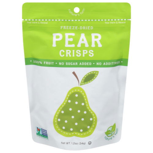 Nature's Turn Pear Crisps, Freeze-Dried