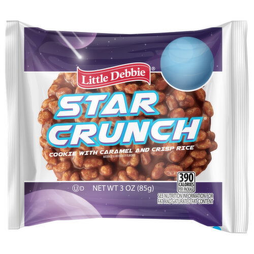Little Debbie Star Crunch Cookie with Caramel and Crisp Rice