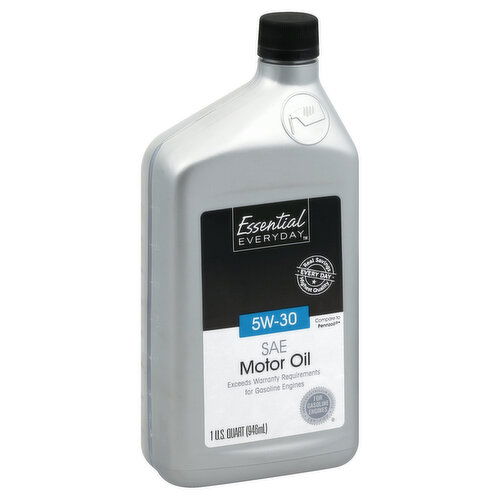 Essential Everyday Motor Oil, SAE, 5W-30