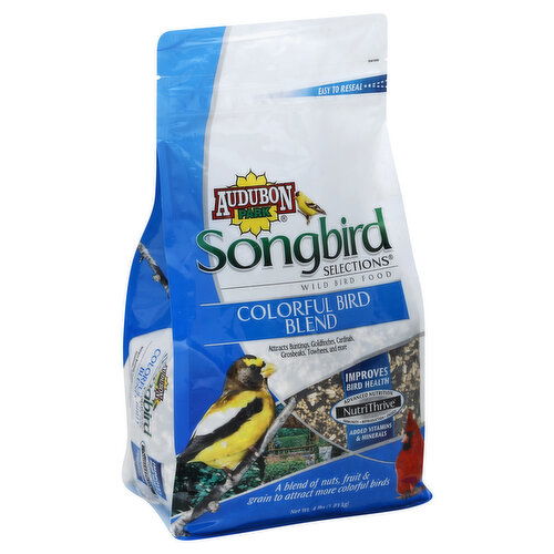 Audubon Park Songbird Selections Wild Bird Food, Colorful Bird Blend