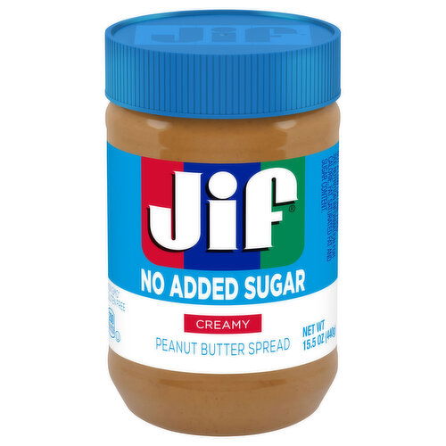 Jif Peanut Butter Spread, No Added Sugar, Creamy