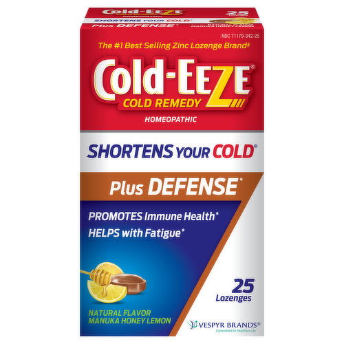 Cold-Eeze Cold Remedy, Manuka Honey Lemon, Lozenges