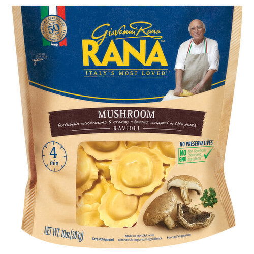 Rana Mushroom Ravioli Refrigerated Pasta