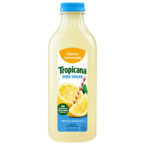 Tropicana Lemonade Drink, Zero Sugar, Classic