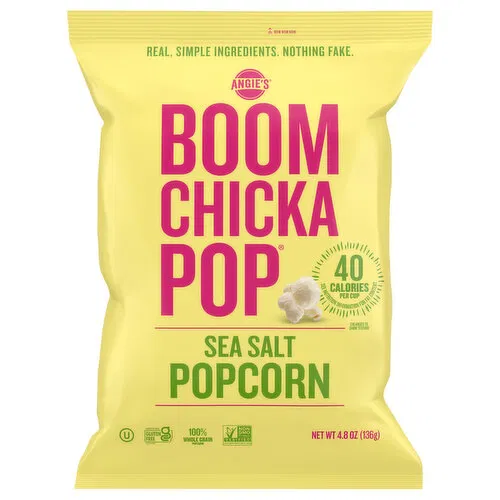 Angie's Boomchickapop Popcorn, Sea Salt