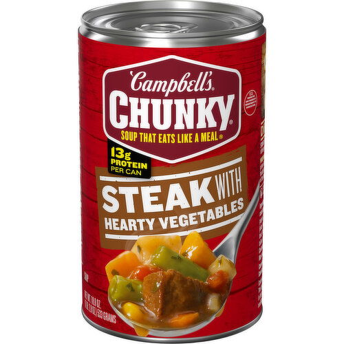 Campbell's® Chunky® Steak With Hearty Vegetables Soup