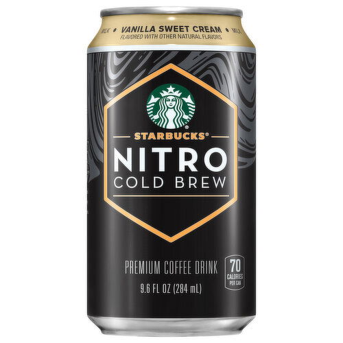 Starbucks Nitro Cold Brew Premium Vanilla Sweet Cream Coffee Drink