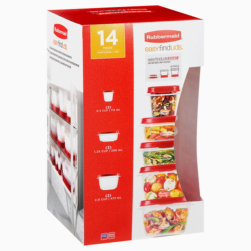 Rubbermaid EasyFindLids Containers + Lids