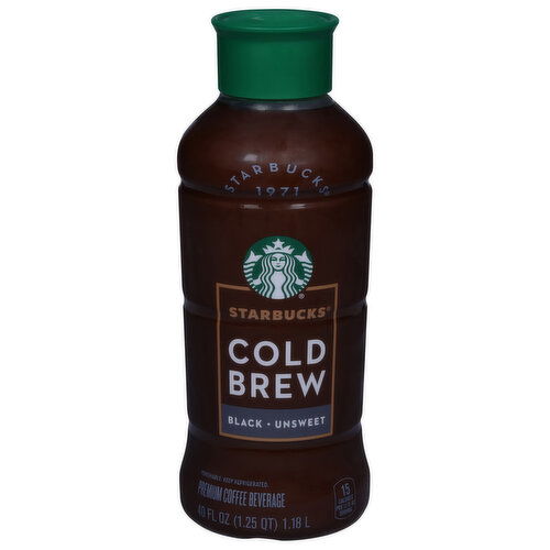 Starbucks Coffee Beverage, Premium, Cold Brew, Black Unsweet