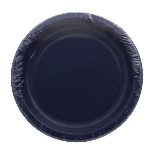 Sensations Performa Plates, Navy Blue, 8-1/2 Inch