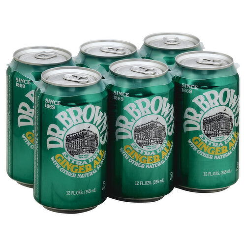 Dr Brown's Soda, Extra Dry Ginger Ale, Caffeine Free