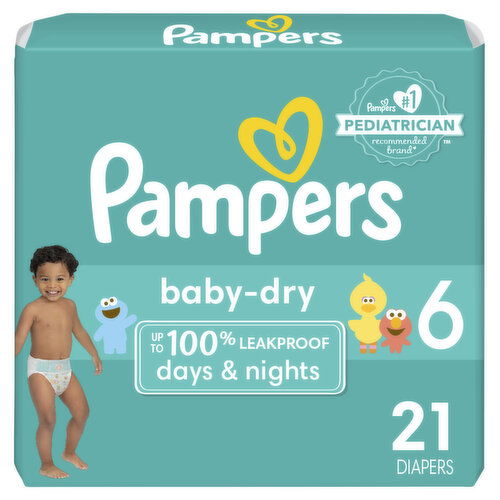 Pampers Baby Dry Baby Dry Diapers Size 6 21 Count