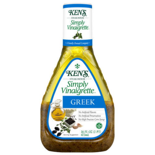 Ken's Steak House Simply Vinaigrette Greek Dressing