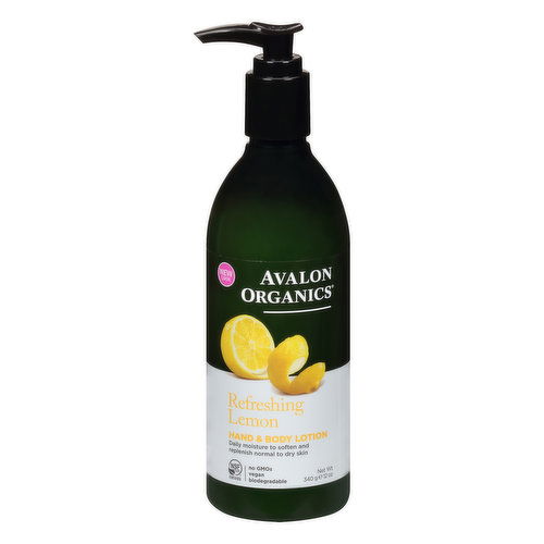 Avalon Organics Refreshing Lemon Hand & Body Lotion