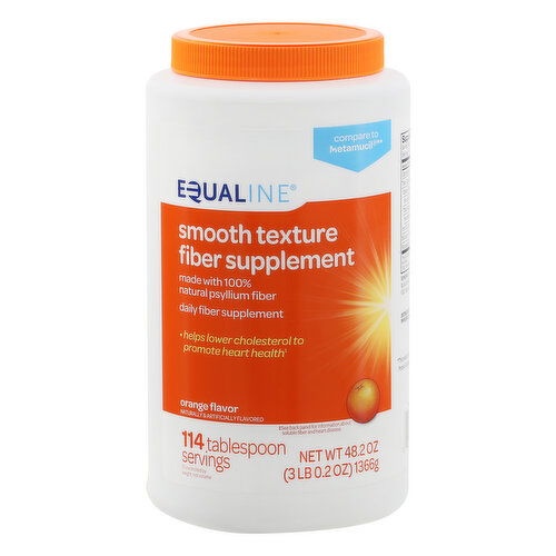 Equaline Fiber Supplement, Orange Flavor, Smooth Texture