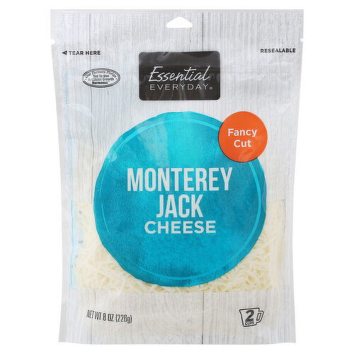 Essential Everyday Cheese, Monterey Jack, Fancy Cut