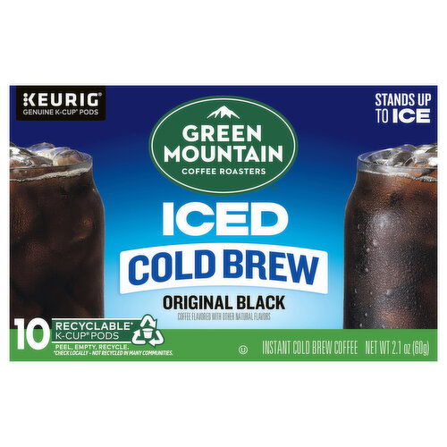 Green Mountain Coffee Roasters Coffee, Original Black, Instant, Cold Brew, Iced