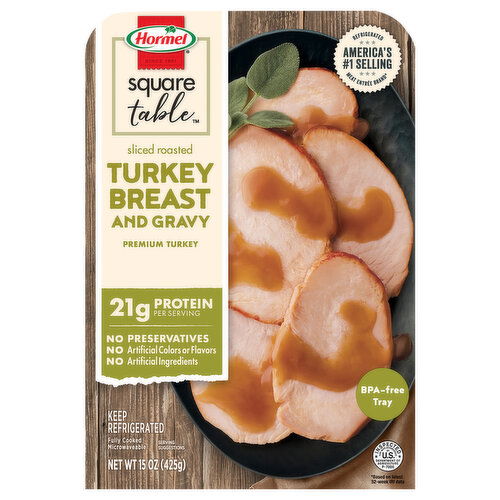 Hormel Square Table Slice Roasted Turkey Breast and Gravy