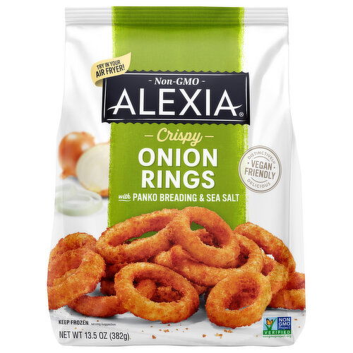 Alexia Onion Rings, with Panko Breading & Sea Salt, Crispy