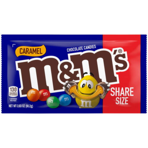 M&M'S M&M'S Caramel Milk Chocolate Candy, Share Size Bag