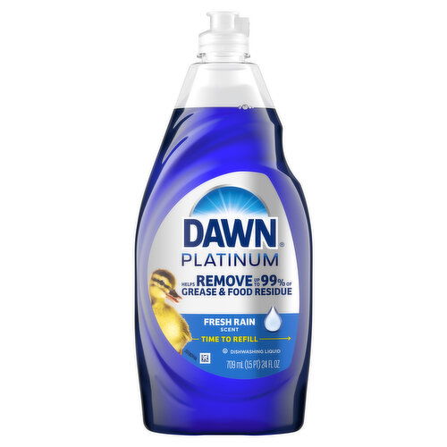 Dawn Platinum Dawn Platinum Liquid Dish Soap, Fresh Rain, 24oz