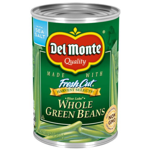 Del Monte Harvest Selects Fresh Cut Whole Green Beans