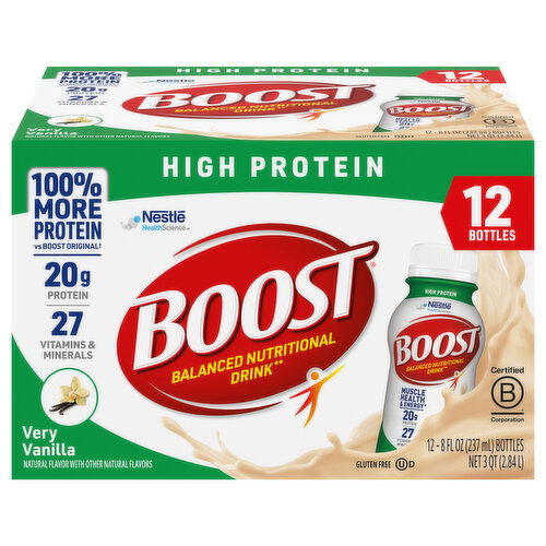 Boost Balanced Nutritional Drink, High Protein, Very Vanilla