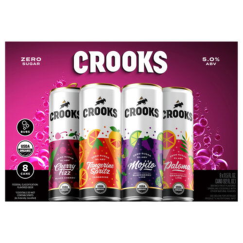 Crooks Brewed Cocktails, Assorted