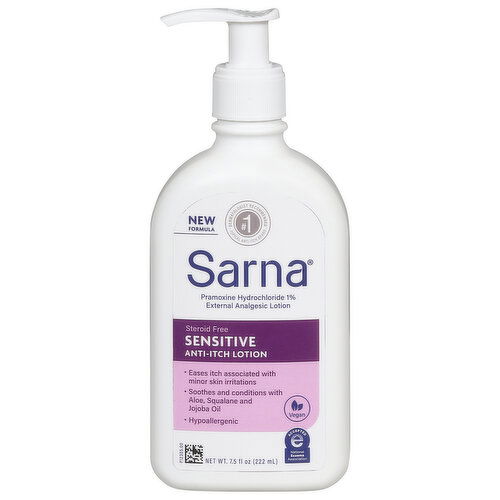 Sarna Lotion, Anti-Itch, Sensitive, Steroid Free