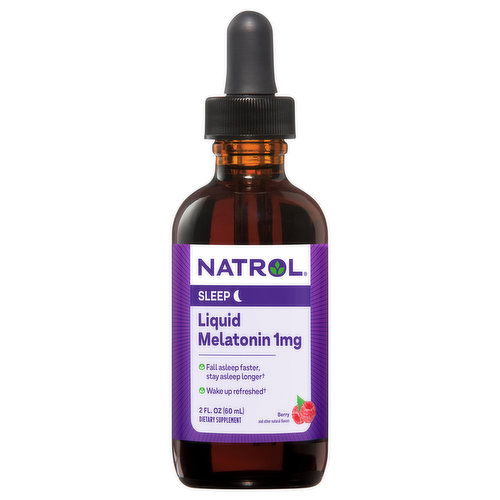 Natrol Melatonin, 1 Mg, Berry, Liquid