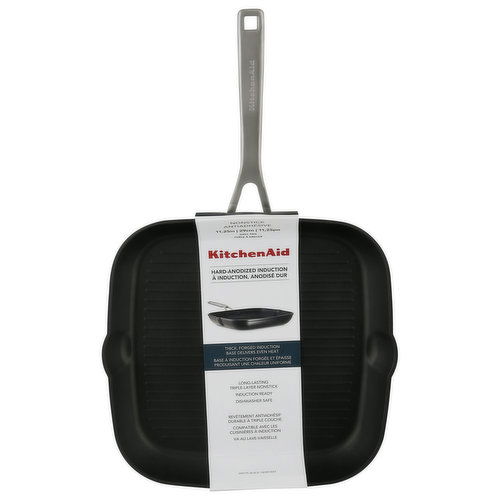 KitchenAid Grill Pan, Nonstick, Matte Black, 11.25 Inch