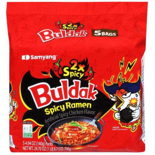 Samyang Buldak 2x Spicy Chicken Flavor Spicy Ramen