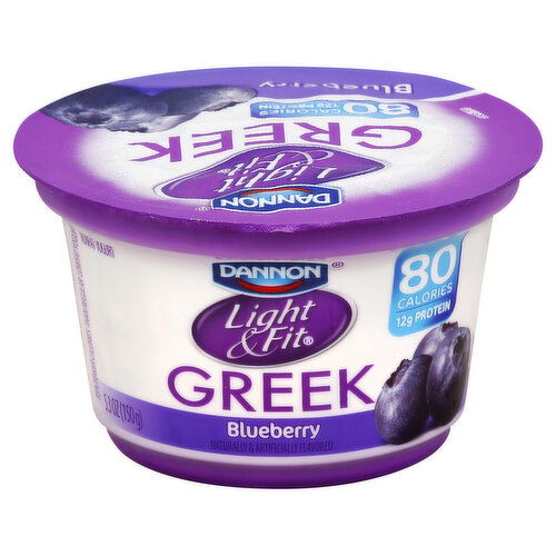 Light & Fit Yogurt, Greek, Nonfat, Blueberry