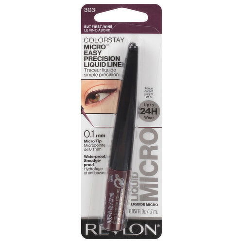 Revlon ColorStay Liquid Liner, Micro Easy Precision, But First, Wine 303